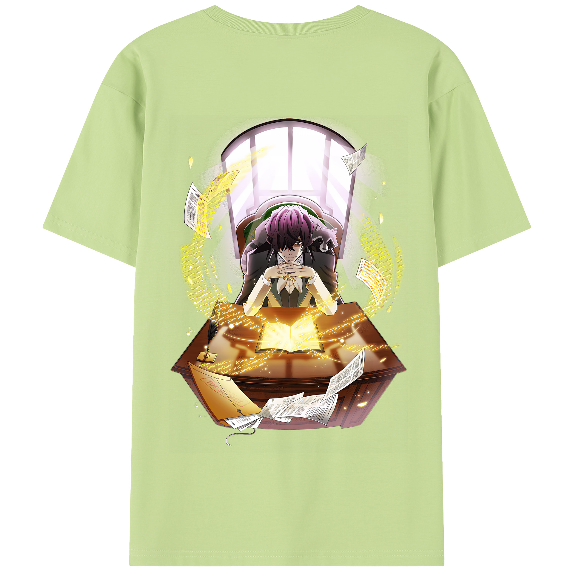 （画像用） 文豪ストレイドッグス Bungo Stray Dogs 綿100％半袖Tシャツ（背面プリント）